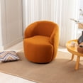thumbnail image 2 of KOSSMAI Soft Upholstered Teddy Fabric Swivel Accent Chair For Living Room, Bedroom, Study Room, 2 of 5