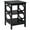 Black, variant on Costway 3-tier Nightstand Sofa Side End Accent Table Storage Display Shelf Grey