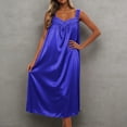 thumbnail image 2 of LIIPEE Womens Plus Size Summer Nightgown Casual Lace Trim Sleep Dress Ladies Cozy Sleepwear, 2 of 4