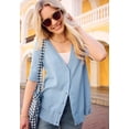 thumbnail image 5 of Woman Within Plus Size Lightweight Short Sleeve V-Neck Cardigan Sweater, 5 of 6