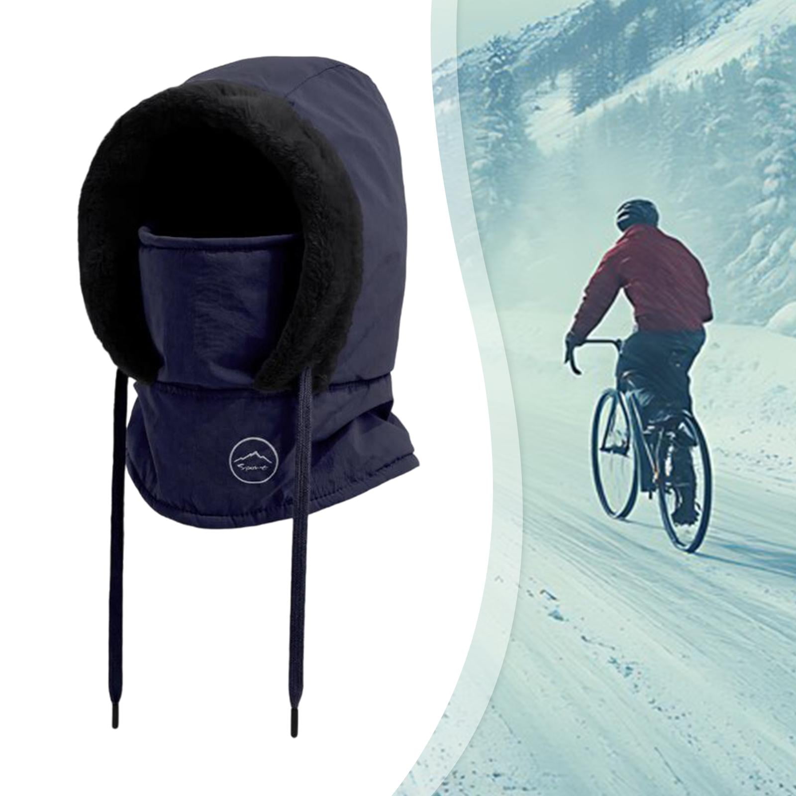 Hood Ski Mask Cycling Neck Warmer Thermal Polyester Warm Face Cover for Adult Outdoor Winter Sports