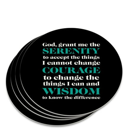 

Serenity Prayer Courage Wisdom Novelty Coaster Set