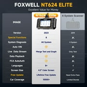 FOXWELL Automotive Diagnostic Scan Tool All Systems OBD2 Scanner Free 8 Maintenance ABS Bleeding SAS Calibration Injector Coding TPS Oil EPB BRT DPF Reset EOBD Car Code Reader Free Update