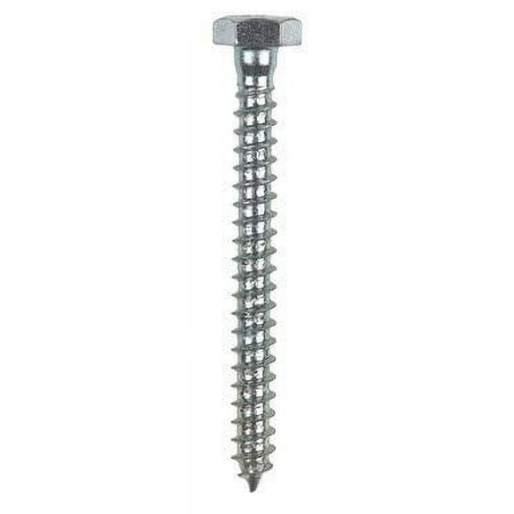 Hillman 1/4 in. x 2-1/2 in. L Hex Zinc-Plated Steel Lag Screw 100 pk