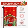 thumbnail image 3 of Xmas Poinsettia Garden Flag Holy Night Nativity Double Side Yard Flags Religious Christma Jesus Nativity Scene Decor House Banner for Winter Happy Holiday Outdoor Yard Decor 12 x 18 Inch, 3 of 8