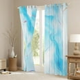 thumbnail image 3 of Castle Fairy Boys Girls Abstract Gradient Stone Pattern Curtains Pack of 2 (42x84 Each),Ombre Watercolor Marble Curtains Blackout,Mountain Fluid Gold Metallic Bedroom Curtains Bedroom Decor, 3 of 6