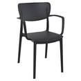 thumbnail image 4 of Compamia Loft Round Bistro Set 3 Piece with 24 inch Table Top Black, 4 of 4