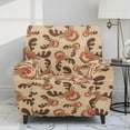 thumbnail image 2 of Renewold Reindeer Brown Recliner Slipcover Non-Slip Recliner Seat Cover 4 Pieces Soft Recliner Chair Cover Stretch Reclining Sofa Slipcover for Living Room Home Christmas Decor, 2 of 8