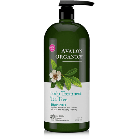 Avalon Organics Scalp Treatment Tea Tree Shampoo, 32 Fl (Best Natural Tea Tree Shampoo)