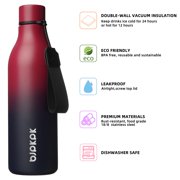 BJPKPK Insulated Water Bottles with Strap,25oz Stainless Steel Metal Flask,Cyclone