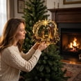 thumbnail image 5 of TTJ Lighted Nativity Christmas Tree Topper, 7.87 Inch Wrought Iron Metal Tree Top Decoration with Holy Family, Star Arch and Warm LED Lights, Gold Religious Holiday Decor(B), 5 of 6