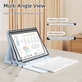 thumbnail image 5 of GKABXY Magnetic Keyboard Case for iPad A16 11th /10th Generation 2025/2022 with Pencil Holder 10.9/11 Inch, Magnetic Detachable Wireless Bluetooth Multi-Angle Stand Rechargeable Keyboard Case, Blue, 5 of 8