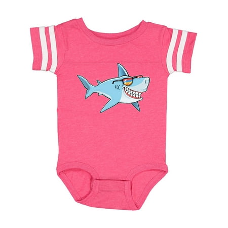 

Inktastic Super Suave Shark with Vintage Sunglasses Gift Baby Boy or Baby Girl Bodysuit