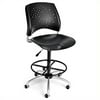 OFM Model 326-P-DK Plastic Armless Swivel Task Chair with Kit, Black