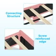 thumbnail image 4 of Ktaxon Twin Size Bed Frame, Upholstered Platform Bed, High Wooden Slat Support, Pink, 4 of 7