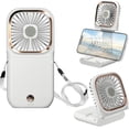 thumbnail image 1 of Ventilador de cuello portátil WEIHJMXG miniventilador de mano plegable para maquillaje, 1 of 5