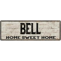 BELL Rustic Home Sweet Home Sign Gift 6x18 Metal Decor 206180084067
