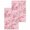Light Pink Cherry Pink, variant on Spring Peach Flowers Kitchen Dish Towels for Drying Dishes Set of 4, Pink Botanical Floral Leaves Branch Waffle Weave Microfiber Hand Tea Bathroom Towels Quick Dry & Absorbent Towel 15.7x23.6