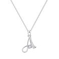 thumbnail image 2 of Initial Necklaces for Women A-Z Silver Rhinestone Pendant Charm Necklace Fashion Jewelry Accessories Gift, 2 of 4