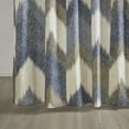 thumbnail image 3 of INK+IVY Chevron Shower Curtain, 100% Cotton Bathroom Curtain with 12 Button Holes, Navy, 72" x 72", 3 of 7