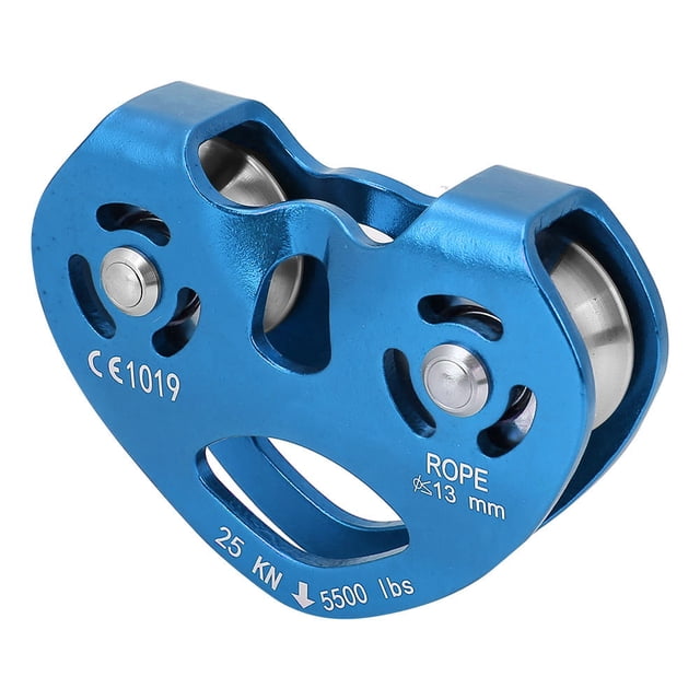 Polea giratoria simple Jadeshay de aleación de aluminio 25KN color rojo