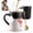 Black, variant on Heat Sensitive Color Changing Coffee Mug, Ceramic Heart Shaped Magic Mug with Pixel Art Heart Pattern, Reactive Matte Black to Red Heart Design for Coffee and Tea, Gift for Beloveds (#Red)