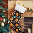 thumbnail image 5 of GZHJMY Halloween Pumpkin Christmas Stocking 2PCS, Large Fireplace Xmas Hanging Stockings with Plush Cuff for Family Holiday Party Decorations, 17.71"x 12.20", 5 of 7