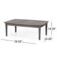 thumbnail image 5 of GDF Studio Emmry Outdoor Acacia Wood 4 Seater Chat Set with Cushions, Gray and Dark Gray, 5 of 13