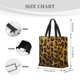 thumbnail image 3 of Easygdp Golden Leopard Glitter Bolsa Tote para Mujer, Bolso de Hombro para Trabajo, Playa, Viajes, Compras y Supermercado, 3 of 7