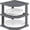 Grey, variant on Plate Organizer for Cabinet - 3 Tier Bamboo Corner Shelf Cabinet Organizer for Plates, Bowls, Mugs and Pantry Storage, Space Saving Countertop and Cabinet Corner Shelf,