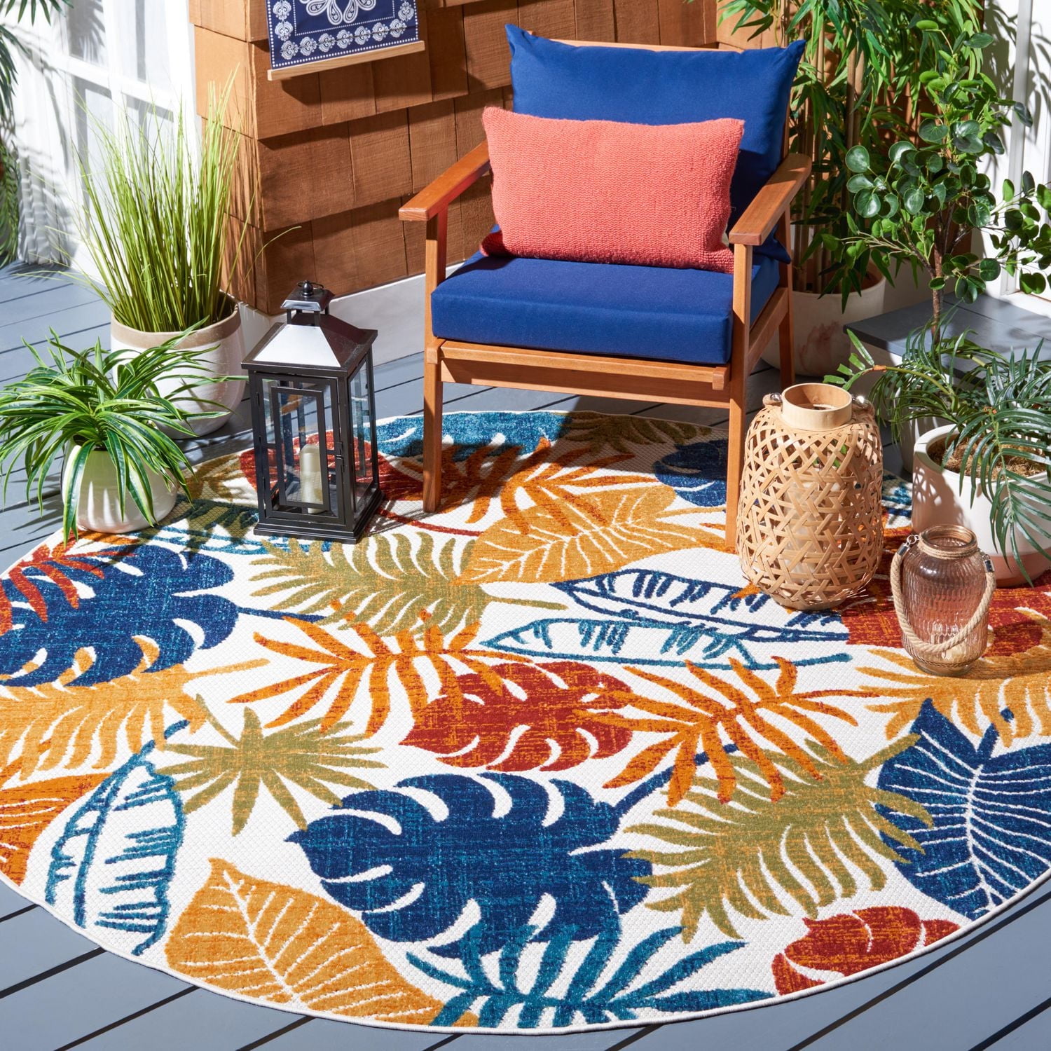 Safavieh Cabana Kuzman Floral Outdoor Area Rug