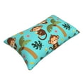 thumbnail image 3 of Kll Monkeys Swinging From Palms Pillow Covers Envelope Closure,Super Soft And Cozy Fuzzy Fleece Pillow Case Cover 14"X20", 3 of 8