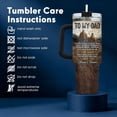 thumbnail image 4 of Hunting Gifts for Men from Daughter Son, Father Son Hunting Tumbler 40oz with Handle and Straw, Unique Hunter Partner for Life Coffee Cup, Deer Birthday Present for Husband & Grandfather, 4 of 8