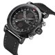 thumbnail image 2 of NAVIFORCE Reloj deportivo masculino resistente al agua electrónico de cuarzo con banda de cuero 3ATM (negro gris), 2 of 4