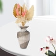 thumbnail image 4 of Decoración de flores secas para bodas, jarrón para fiestas, ramo de hierba de la pampa seca, hojas de palma beis dorado, 4 of 9