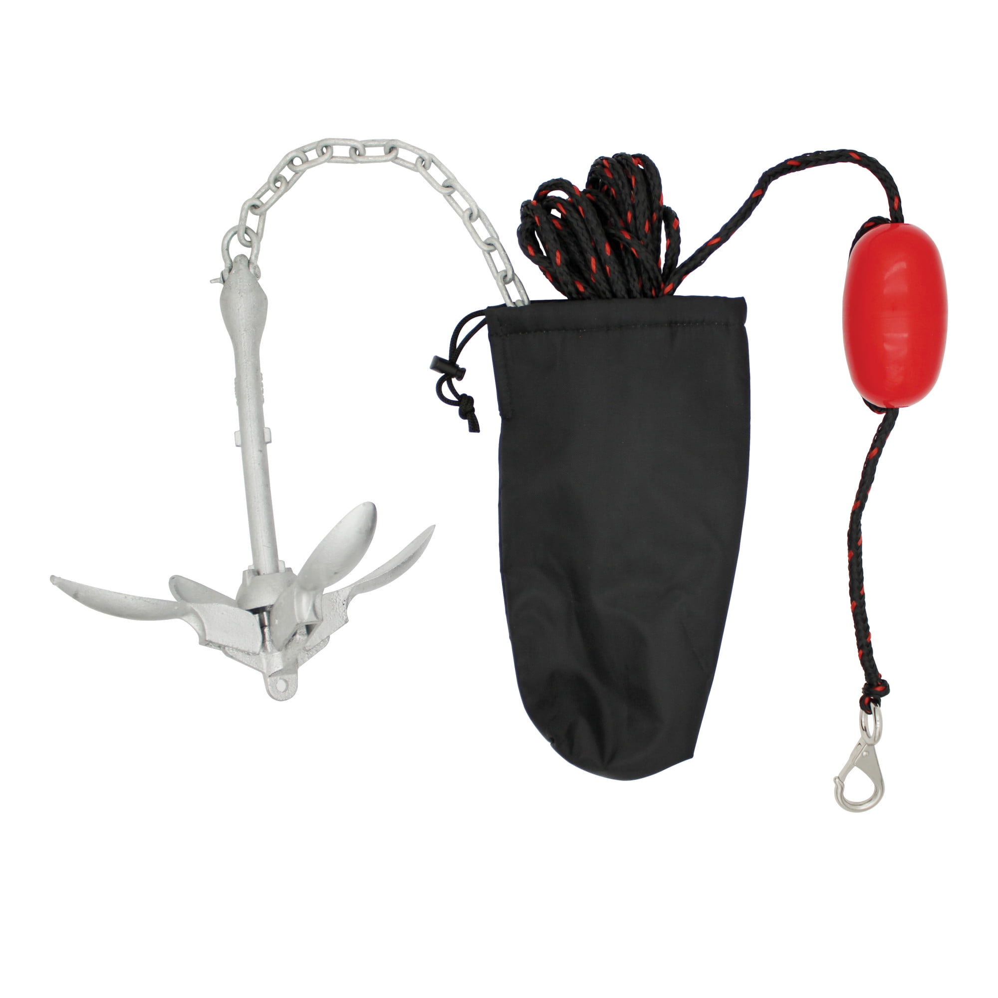 Extreme Max 3006.6785 BoatTector Complete Deluxe Grapnel Anchor Kit for Small Boats, Kayaks, PWC, Jet Ski, Paddle Boards, etc. - 3.5 lbs.