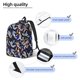 thumbnail image 3 of Disketp Astronauts in sport Mochila de Lona Estampada, Mochila Escolar de Viaje Ligera para Estudiantes y Portátil-Medium, 3 of 5