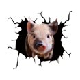 thumbnail image 1 of 3D Piggy Wall Stickers, Creative Window Static Stickers, Self-adhesive Wall Art Decorations, 1 of 5