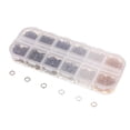 thumbnail image 1 of Rongfmy 1 Box Open Jump Rings Split Rings Keychian Connector for Jewelry Making 6mm, 1 of 9