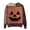 A, variant on Hello Pumpkin Sweatshirt, for Women Patchwork Pumpkin Face Print Casual Sweatshirt Casual Fit for Everyday Wear Crew Neck Long Sleeved