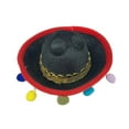 thumbnail image 3 of yuksok Sombrero Hat Practical Photo Props Creative Comfortable Mexican Theme Decoration Black Hat, 3 of 9