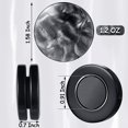 thumbnail image 2 of Rideau Magnétique Poids Rond Aimant Rideau de Douche Poids Rideau de Fenêtre Nappe Pendants pour Arrêter de Souffler (Noir, 6 Paires), 2 of 7