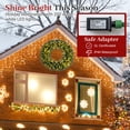 thumbnail image 4 of Costway 60” Large Artificial Christmas Wreath Set of 2 with 200 LED Lights 680 Branch Tips, 4 of 11