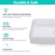 thumbnail image 2 of Aquaterior Bathroom Vessel Sink Faucet Set Ceramic Bathroom Countertop Vessel Sink & One Hole Vanity Mixer Bar Faucet w/Pop Up Drain  (CUPC NSF CEC), 2 of 11