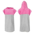 thumbnail image 2 of Hienoo Girls Quick Dry Bath Towel Cape Hooded Bathrobe Swim Dress Kids Beachwear, 2 of 4