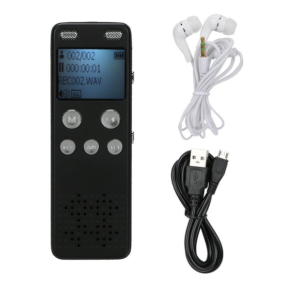 ZOUSSIQI Black Digital Voice Controlled Digital Recording Pen HD Recording Voice Capacitive Microphone EL225#30978