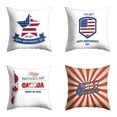 thumbnail image 6 of Utoimkio 4th of July Decorations Pillow Covers 18x18 Inch Independence Day American Flag Patriotic Throw Pillow Covers USA Freedom Pillows Cases for Sofa Home Indoor, 6 of 6
