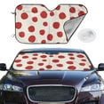 thumbnail image 2 of Kdxio Abstract Red Polka Dot Print Windshield Sun Shade,UV Rays and Sun Heat Protection,Sunshade for Car Windshield,Car Shade Front Windshield - Medium, 2 of 5