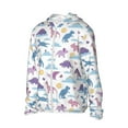 thumbnail image 3 of Goofa Dinosaur Printed Women's UPF 50+ Sun Protection Hoodie Jacket Lightweight Long Sleeve Sun Shirt for Women with Pocket Hiking Outdoor-Large, 3 of 9