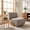 Light Beige, variant on Christopher Knight Home 28.9" Boucle Accent Lounge Chair with Curved Backrest, Off-White